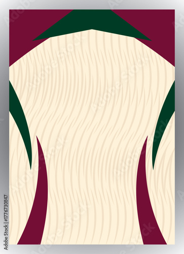 Dark red and Cream color Jersey Design