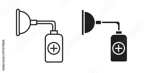 Anesthesia icon isolated vector Illustration. Vector pictogram for web and app