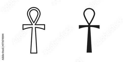Ankh icon isolated vector Illustration. Vector pictogram for web and app
