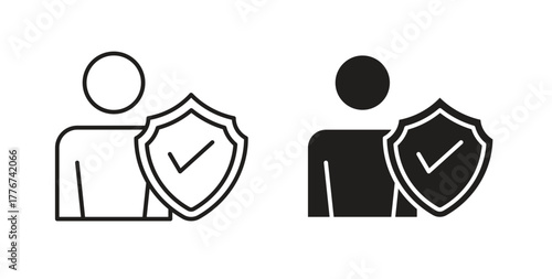 Beneficiary icon isolated vector Illustration. Vector pictogram for web and app