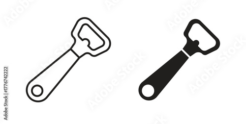 Bottle opener icon isolated vector Illustration. Vector pictogram for web and app