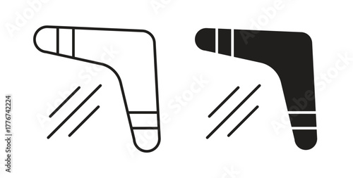 Boomerang icon isolated vector Illustration. Vector pictogram for web and app
