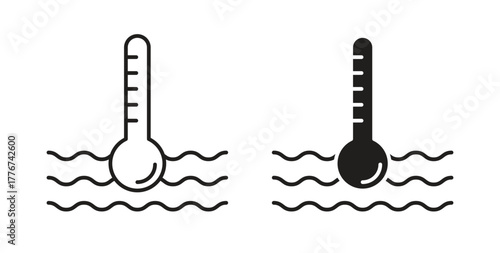 Car temperature icon isolated vector Illustration. Vector pictogram for web and app