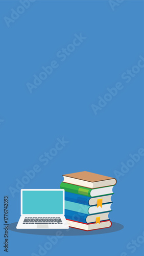 Online learning. Concept of webinar, business online training, education on computer or e-learning concept, video tutorial vector illustration	