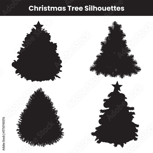 Christmas Tree Silhouettes