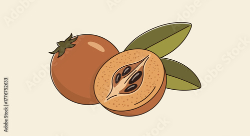 Fresh Medlars Displayed: A Delightful Depiction of Autumnal Culinary Possibilities