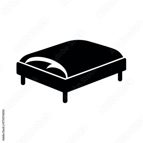 Mattress Silhouette Vector Illustration