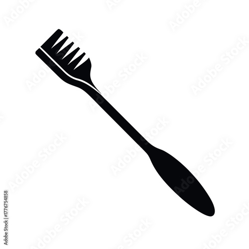 Toothbrush Silhouette Vector Design