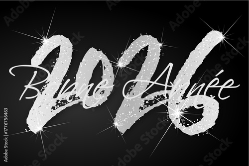 Bonne année - meilleurs vœux 2026 - vecteur pour affiche bannière salutation et célébration du nouvel an 2026.