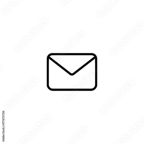 Closed Envelope Monoline Icon