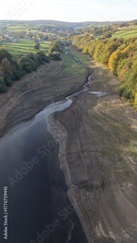 Low Water at Loxley: A Sheffield Reservoir View