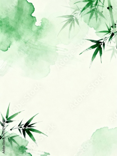 Chinese Art in traditional chinese pattern, Dragon, Phoenix, Cloud, Brushstroke, Vine in Luxurious Aesthetics pattern background