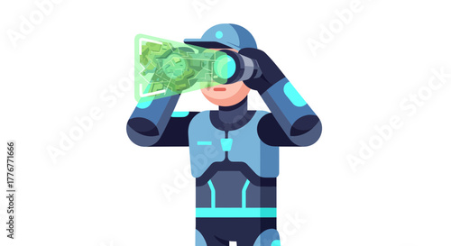 Futuristic Explorer Observing Data Using Advanced Technology and Integrated Augmented Reality