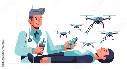 Futuristic Medical Innovation: Drone-Assisted Healthcare for Efficient Patient Treatment