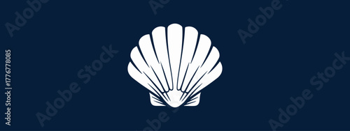Seashell minimalist logo design. Download it now and it is yours