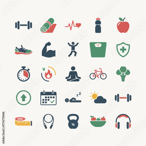 medical icons set