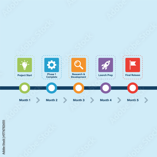 flat infographic elements