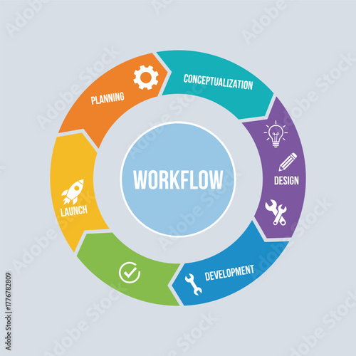 abstract circle infographics
