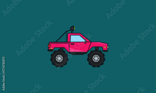 monster truck vector design