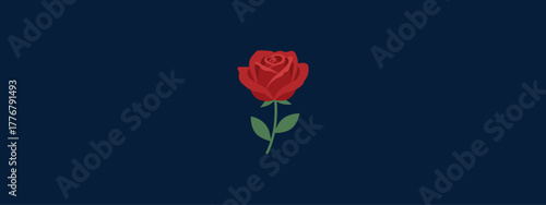Red rose vector graphic design. Download it now in high resolution format and print it in any size