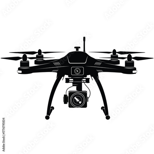 Vector illustration drone vector illustration, unmanned aerial vehicle