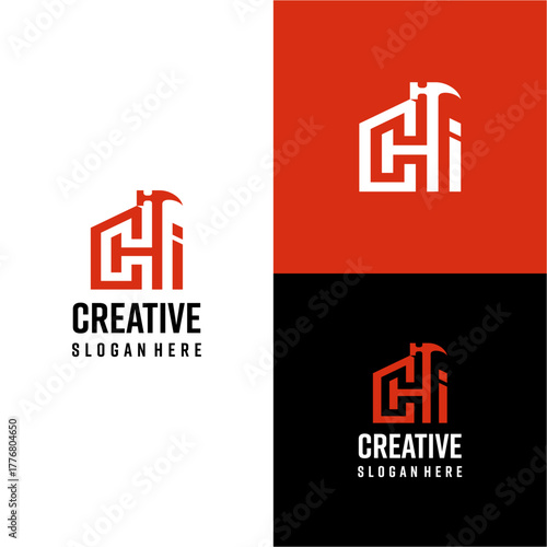 CHI realestate modern initials logo