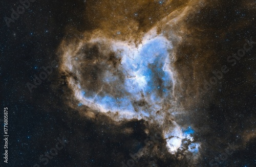 The Heart Nebula IC 1805 in SHO
