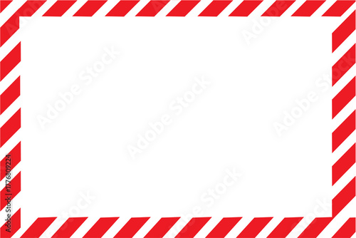 Bright red and white striped border perfect for festive invitations and cards in various creative projects