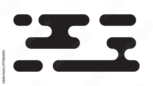 Black traditional Asian-style cloud