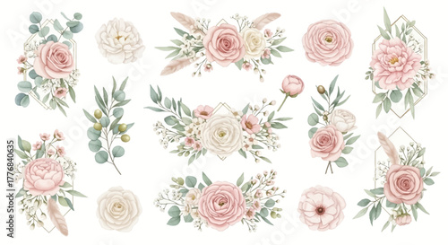 Modern rgb banner advertisement design with abstract graphic elements and subtle text placement