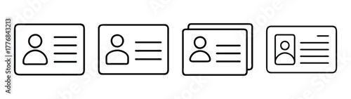 Business card template design vector, id card design, identity card, name card design vector