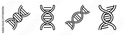 Dna structure helix strand genetic code biology science medical research molecule illustration