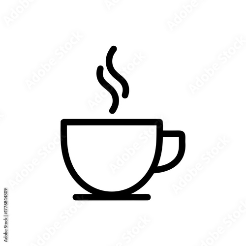 Steaming hot beverage in a cup, perfect for a morning coffee or an afternoon tea break, symbolising warmth and relaxation