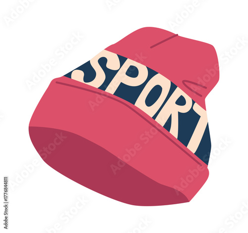 Textile sports hat winter garment