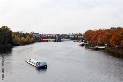 Hafenansicht von Straßburg in Frankreich