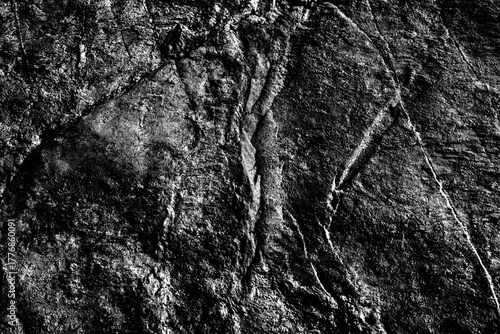 Real natural grunge rusted raw black marble stone surface texture as extracted from the mountain