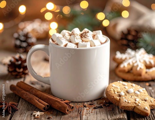 Chocolat chaud et guimauves – douceur d’hiver et réconfort de Noël