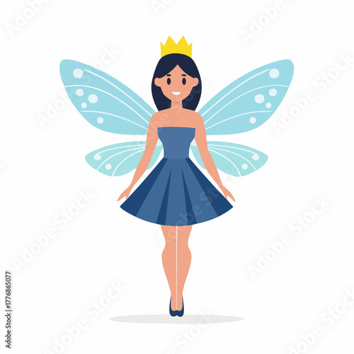 Fairy - winged mythological woman with magic