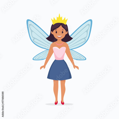 Fairy - winged mythological woman with magic