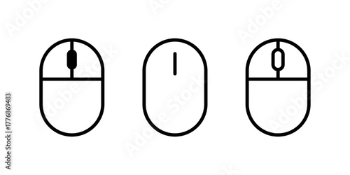 Computer mouse icon set