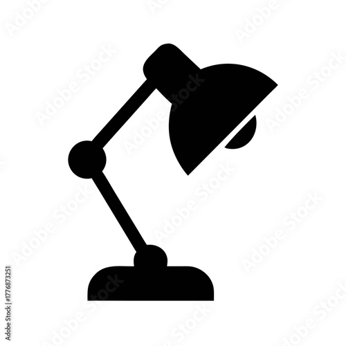 desk lamp isolated on white background