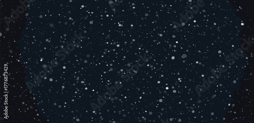 Ethereal Nightfall A Celestial Dance of Sparkling Lights in the Dark Expanse