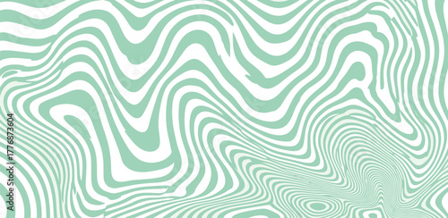 Fluid Lines Abstract Mint Green and White Swirl Pattern Background for Modern Design Projects