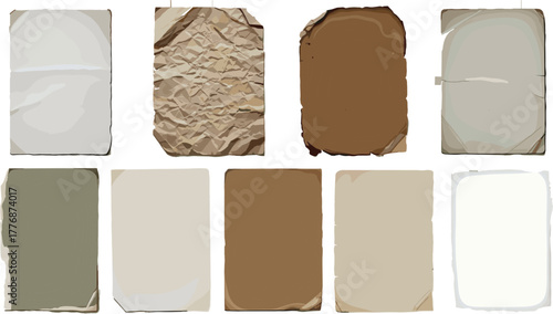 Aged parchment paper texture with crumpled effect, perfect for vintage designs and backgrounds