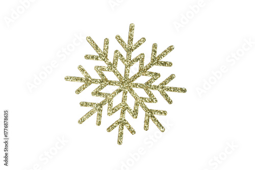 Golden Christmas snowflake
