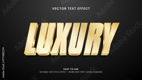 luxury editable text effect 3d
