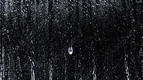 Dark Background Raindrop Overlay Transparent Rainfall Animation