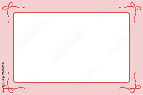 Bow Tie Vector, Bow Tie Illustration, Bow Tie Background, Bow Tie Vector, Cutesy Border, Pretty Border, Holiday Card Background, Whimsical Background	