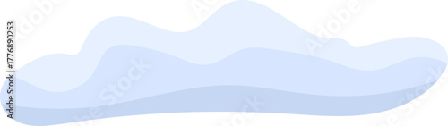 Snowy Cape Hand Drawn