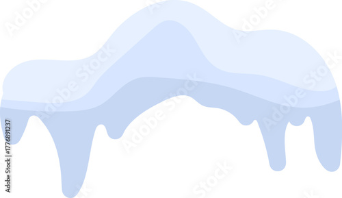 Dripping Icicles on Snow Cape